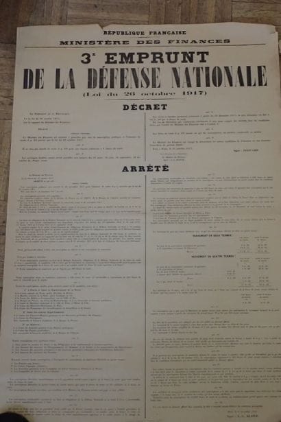 Deux affiches d’emprunt: «L’Aisne dévastée»...