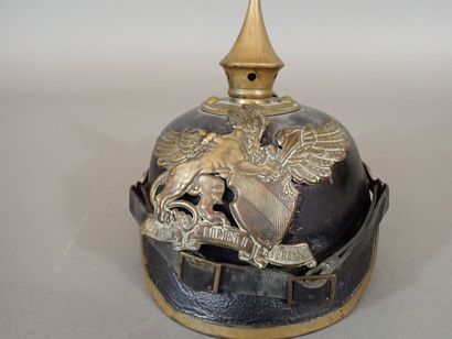 Casque à pointe Badois modèle 1895. Bombe...