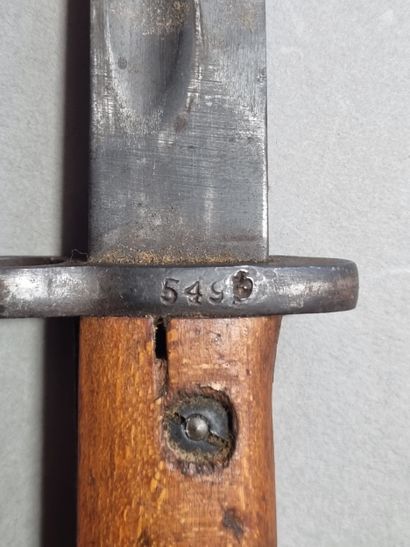 Baïonnette belge type 1924 Export. Avec un...