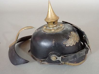 Casque à pointe Badois modèle 1895. Bombe...