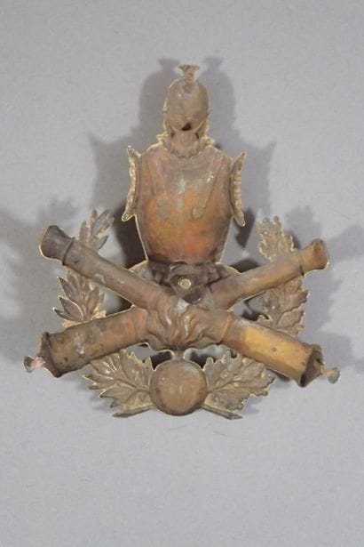 Plaque de shako d'officier de l'école de...