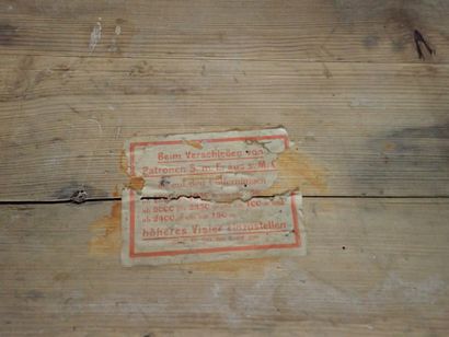 Caisse à munitions allemande en bois, pour...