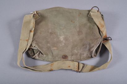 US- Musette M6 de masque à gaz, en toile...