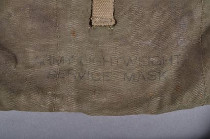 US- Musette M6 de masque à gaz, en toile...