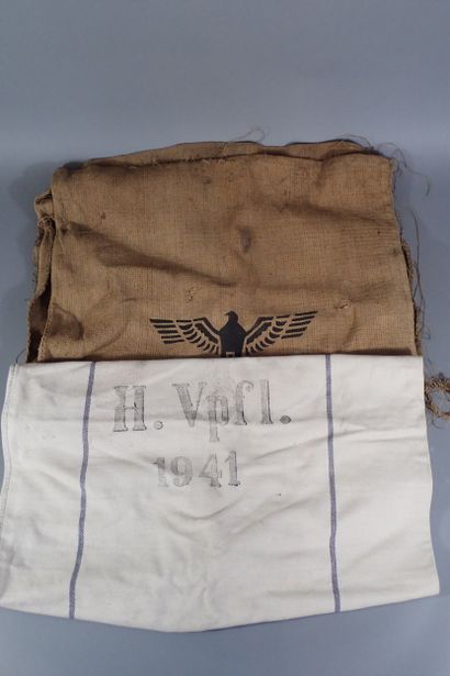 Sac à provision allemand en toile blanche...