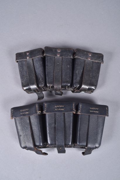 Deux cartouchières allemandes modèle 1911,...