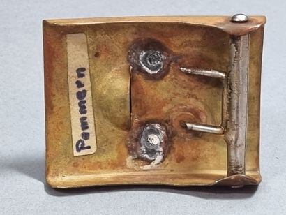 Boucle de ceinturon en laiton d'un fonctionnaire...