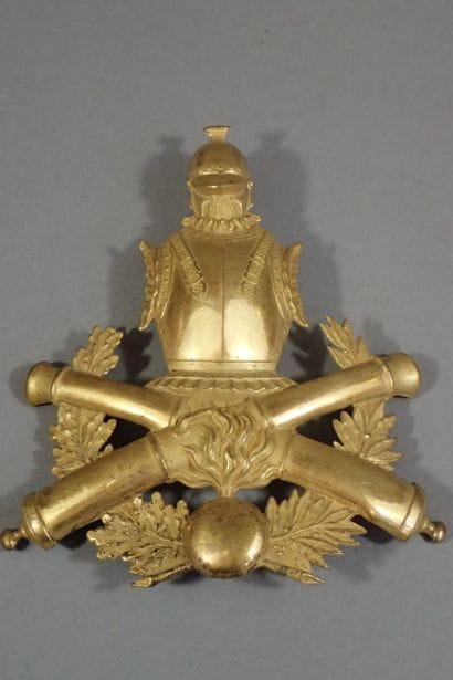 Plaque de shako d'officier de l'école de...
