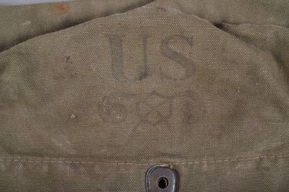 US- Musette M6 de masque à gaz, en toile...