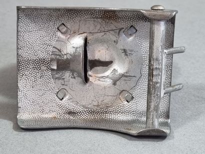 Boucle de ceinturon en aluminium et applique...