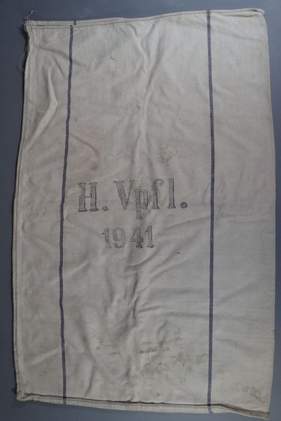 Sac à provision allemand en toile blanche...