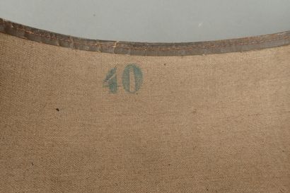 Cinq jambières ou guêtres en toile verte...