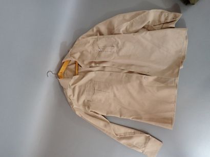 Pantalon en serge de laine brune, type US...