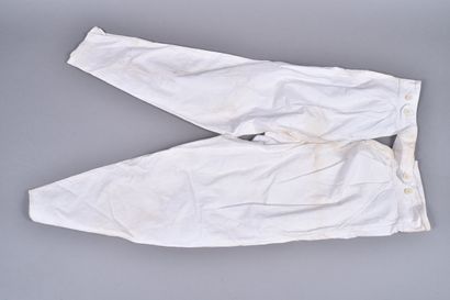 Fr- Caleçon long en coton blanc, modèle règlementaire...