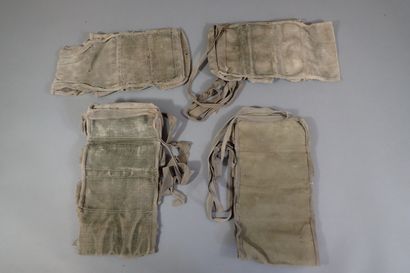 4 porte-grenades français en toile verte....
