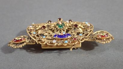 Boucle de ceinture en deux éléments en métal...