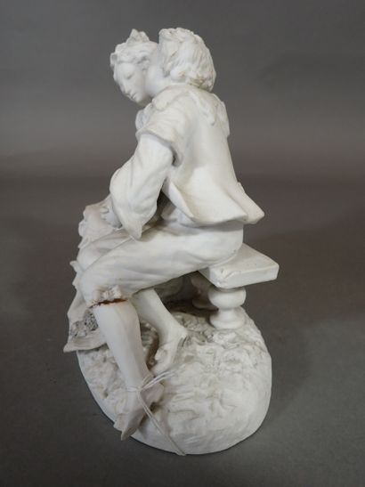SEVRES, dans la goût de, Groupe en biscuit...