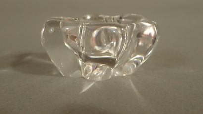 DAUM France. Paire de salerons en cristal,...