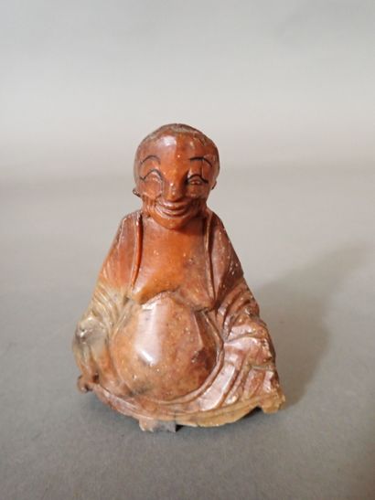 CHINE ?, Lot de trois statuettes comprenant...