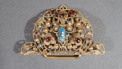 Boucle de ceinture en deux éléments en métal...
