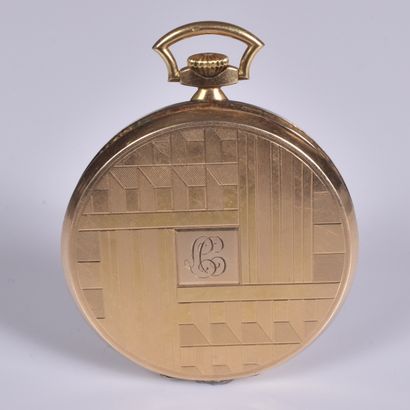 UTI. Montre de gousset, ouvrage or et argent,...