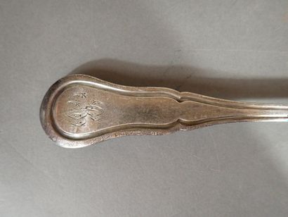 Emile PUIFORCAT, Louche en argent, modèle...