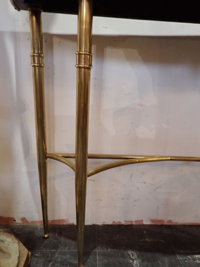 Italie ?, Xxe siècle, Console en bois, la...