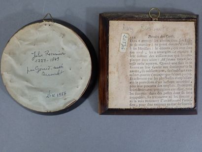 ECOLE FRANCAISE, Lot de deux miniatures,...