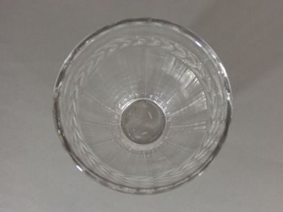 VILLEROY BOCH, Vase en cristal à décor de...
