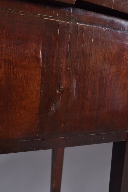 Rare coiffeuse de dame en marqueterie de...