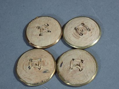 Ensemble de 4 gros boutons mle 1789-90 de...