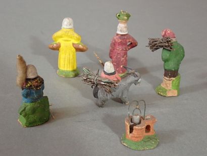 Eléments de Santons de Crèche en céramique...