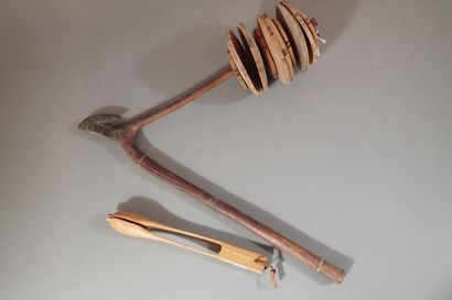***[ART AFRICAIN] Lot de 4 instruments de...