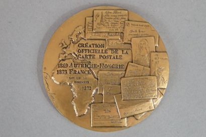 FREMONDIERE. Médaille en bronze commémorative...
