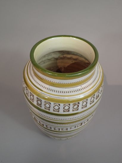 Aldo LONDI pour BITOSSI. Vase en céramique...