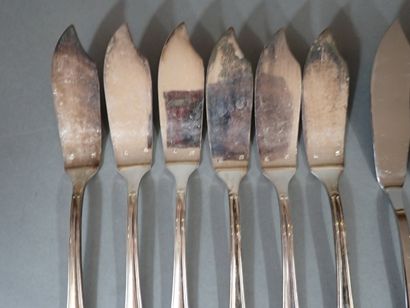 Paul-François Guillaumot, Lot de six couverts...