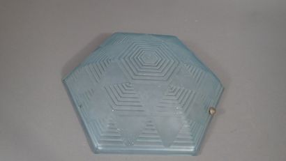 Vasque de suspension hexagonale en verre...