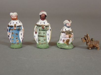 Eléments de Santons de Crèche en céramique...