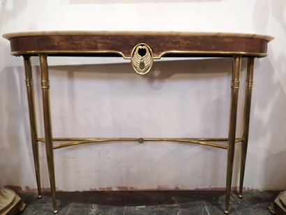 Italie ?, Xxe siècle, Console en bois, la...