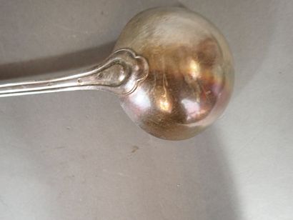 Emile PUIFORCAT, Louche en argent, modèle...