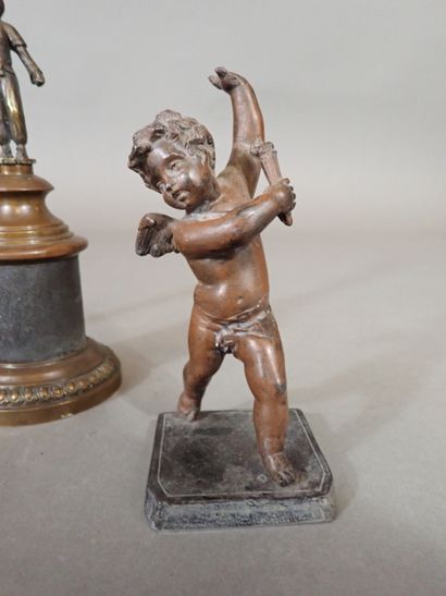 Lot de petits sujets en bronze et régule....