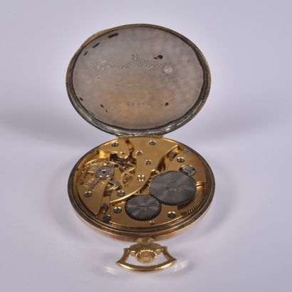 UTI. Montre de gousset, ouvrage or et argent,...