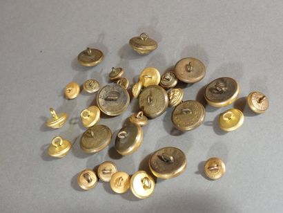 Ensemble de boutons de Vice Amiral et Contre...