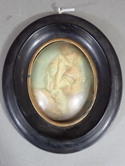 Reproduction d'une peinture figurant une...