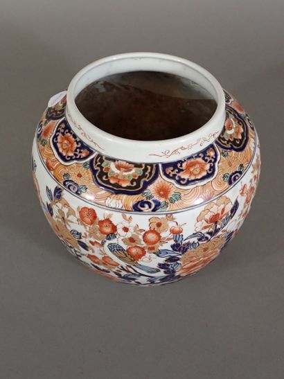 Pot à gingembre pouvant former vase en porcelaine...