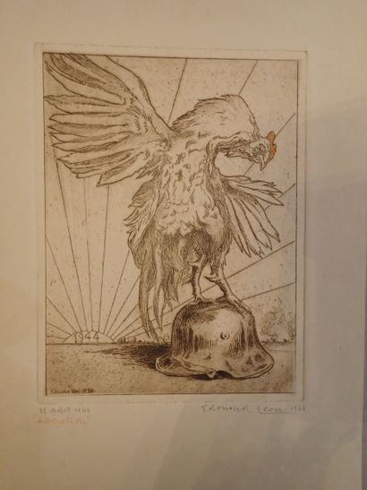 [MILITARIA] Lot d' estampes comprenant :
-...