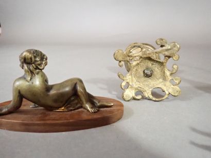 Lot de petits sujets en bronze et régule....