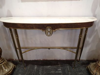 Italie ?, Xxe siècle, Console en bois, la...