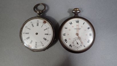Ensemble de 3 montres de gousset, l'une en...