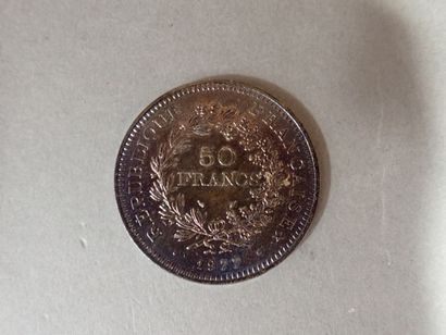 ***France, Pièce de 50 francs Hercule en...